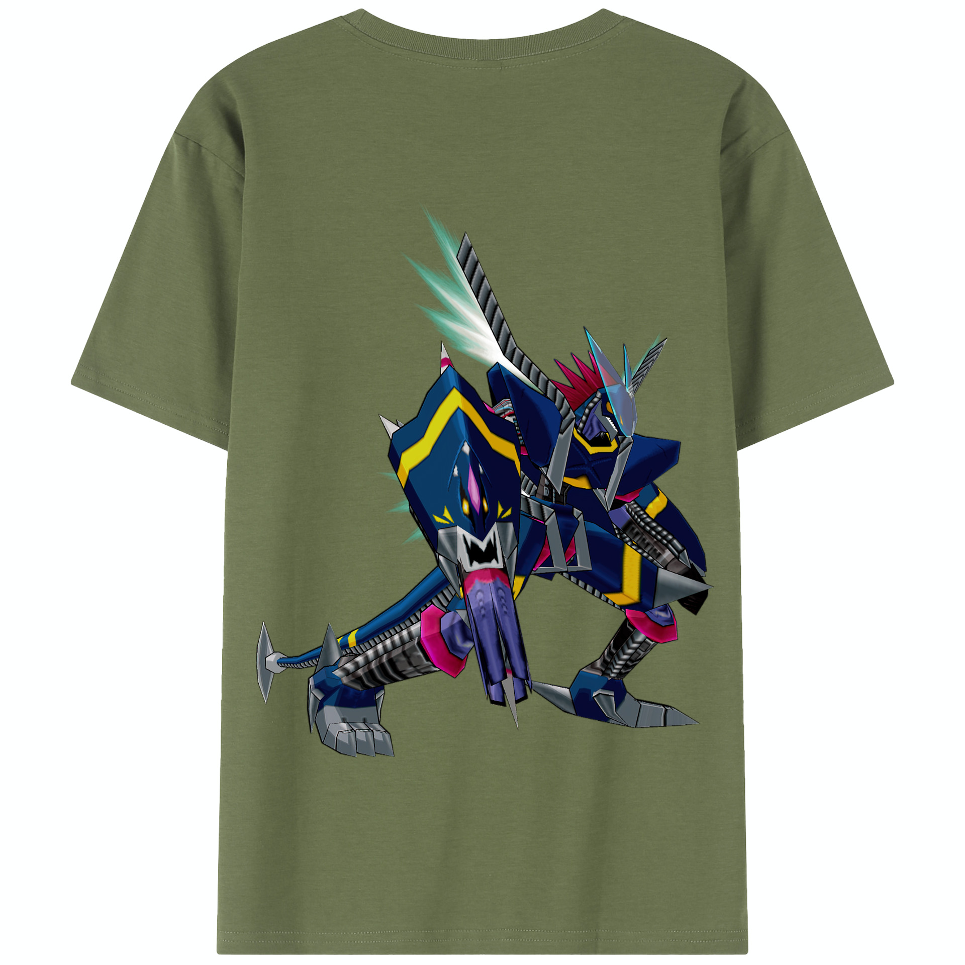 （画像用） Digimon デジタルモンスター/デジモン 綿100％半袖Tシャツ（背面プリント）